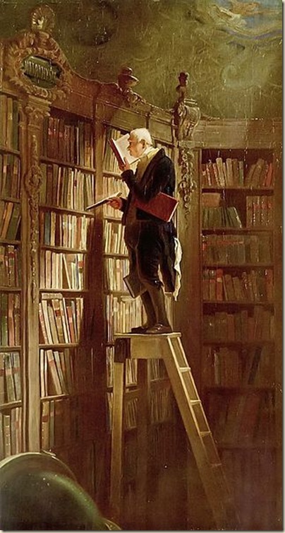 Carl Spitweg,Le rat de bibliothèque Carl Spitweg,Le rat de bibliothèque