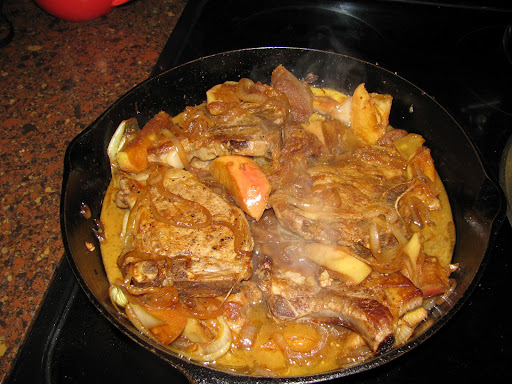 Pork Chops with Apples & Onions