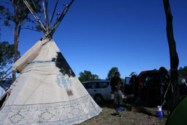 Tipi near our camp