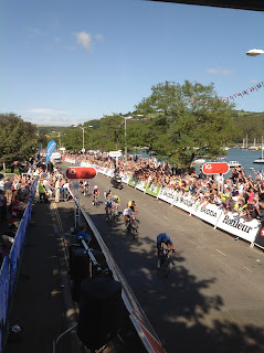 The riders coming home in Dartmouth