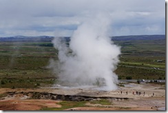 Geysir went off unexpectedly!