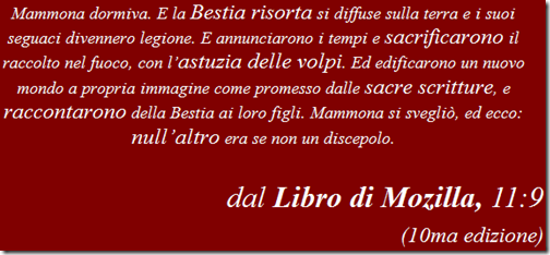 about:mozilla versetto tratto dal Libro di Mozilla