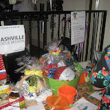 More gift baskets. Many thanks to Beach Front Radio and visiting parrothead clubs for donating these baskets filled with items like music CDs, t-shirts, whiskey, food, party decorations, etc. More gift baskets. Many thanks to Beach Front Radio and visiting parrothead clubs for donating these baskets filled with items like music CDs, t-shirts, whiskey, food, party decorations, etc.