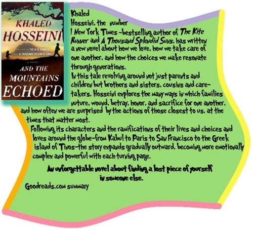 And the Mountains Echoed by Khaled Hosseini And the Mountains Echoed by Khaled Hosseini