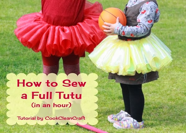 How to sew a full tutu skirt in an hour tutorial