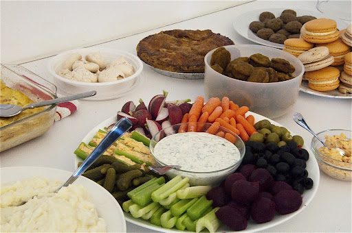 More sides, including my relish tray.