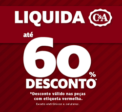 Liquida C&A com 60% de desconto nas peças com etiqueta vermelha. liquidacao c&a 2012
