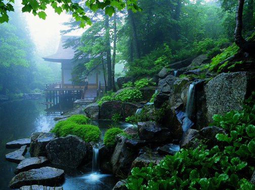 The Tea House at Les Quatres Vents, photo by Richard W. Brown