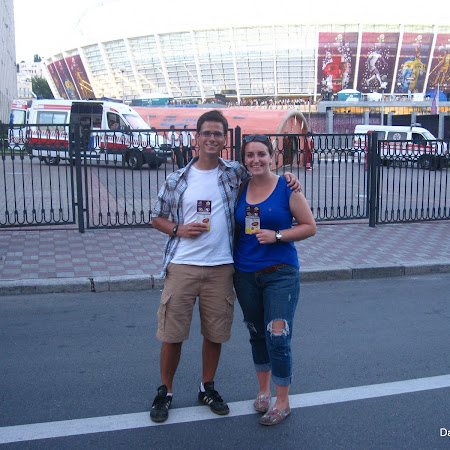 Outside the Kiev Stadium