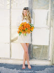 Kate wanted to achieve a torch-like effect that still seemed soft against the off-white dress.