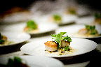 Roasted scallops with cauliflower, pineapple, capers, and coriander vinaigrette. Roasted scallops with cauliflower, pineapple, capers, and coriander vinaigrette.