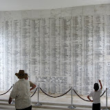 The Pearl Harbor Memorial (that's Kai on the right)