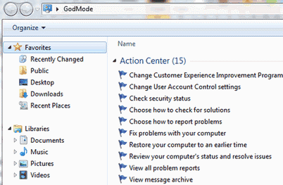 Windows God Mode Windows God Mode
