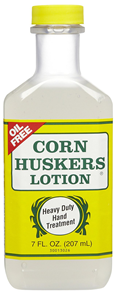c0 a bottle of Corn Husker's Lotion, heavy duty hand treatment