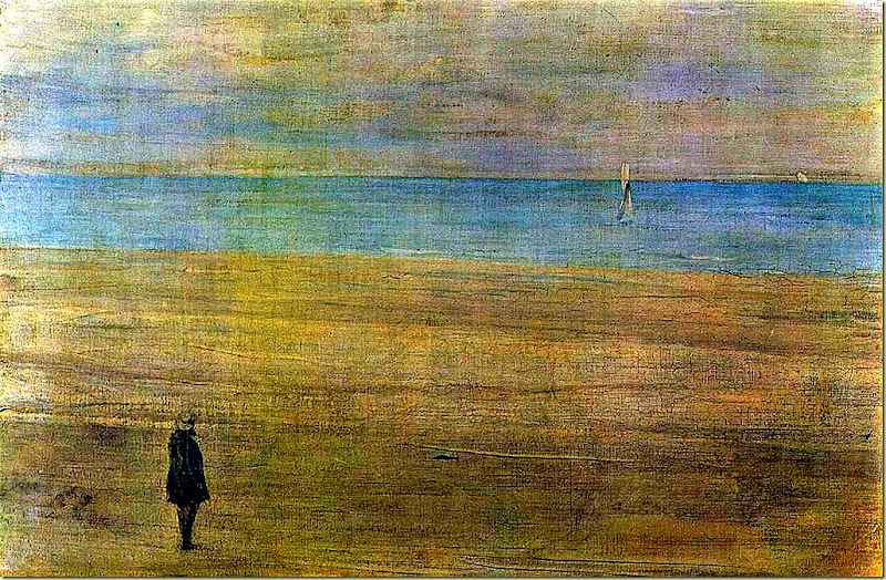 James Abbott McNeill Whistler, Harmony in blue and silver. Trouville, 1865