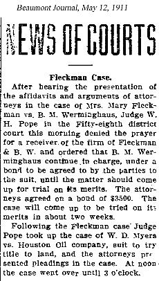 AFleckman-1911-05-12Paper-Beaumont Journal