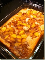 peach cobbler