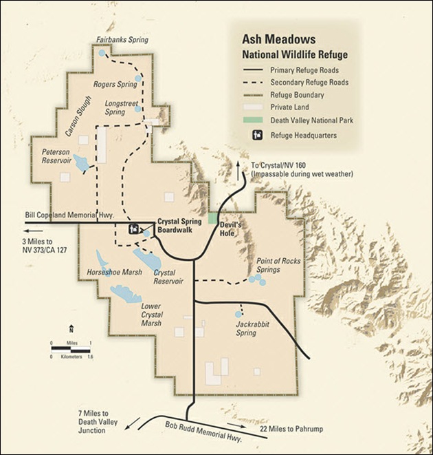 Ash Meadows Map