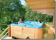 Take a Dip in the Private Hot Tub