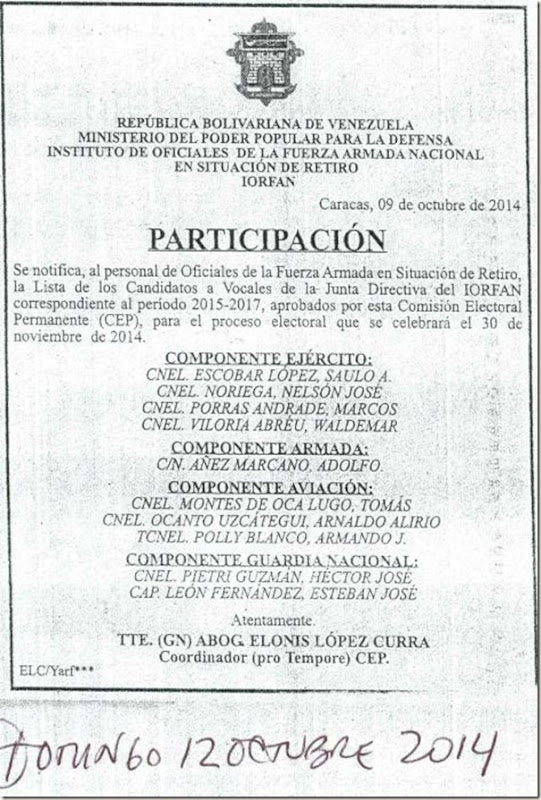 El Nacional_Candidatos del IORFAN_12OCT2014_2