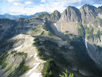 Ridge we hiked to our camp.