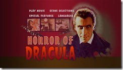 Horror of Dracula DVD Menu