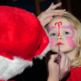 Santa's visit.