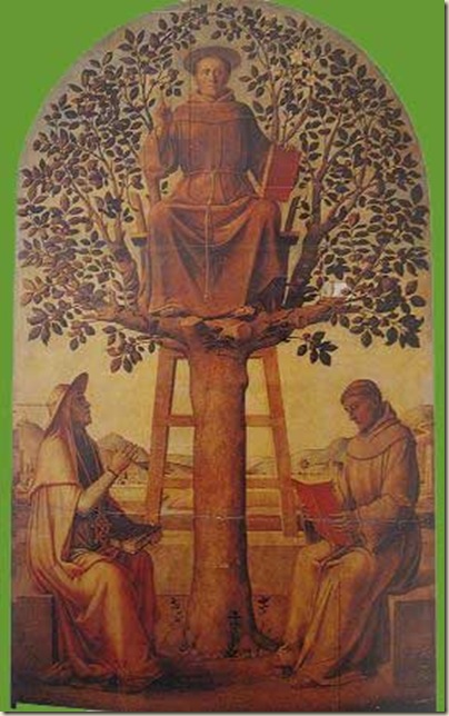 Lazzaro Bastiani, Saint Antoine de Padoue sur un noyer et deux saints Lazzaro Bastiani, Saint Antoine de Padoue sur un noyer et deux saints
