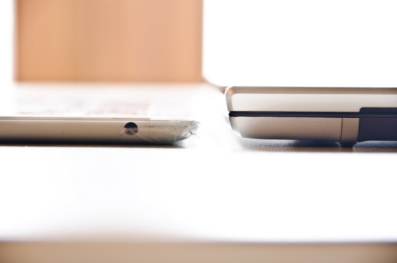 Slider and iPad comparison