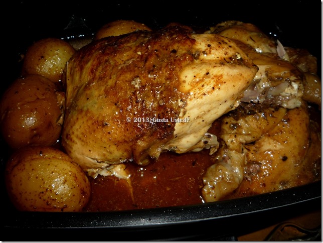 Pollo lento cocimiento Pollo lento cocimiento