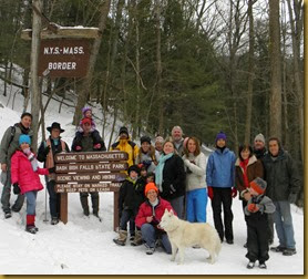 First Day Hike 2013 at the state line cropped