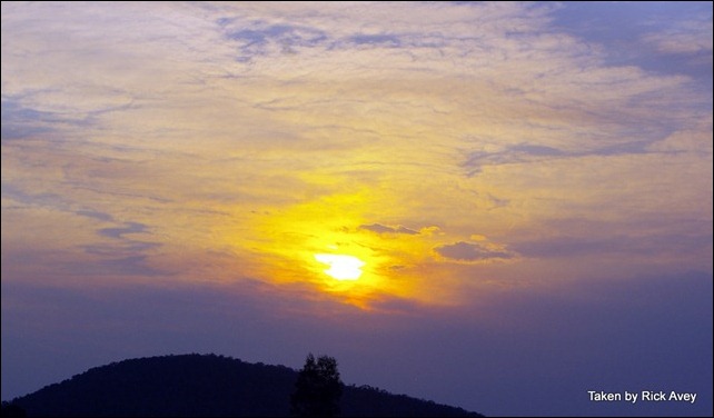 Sunset through smoke @ Mingo Crossing, Gayndah, QLD