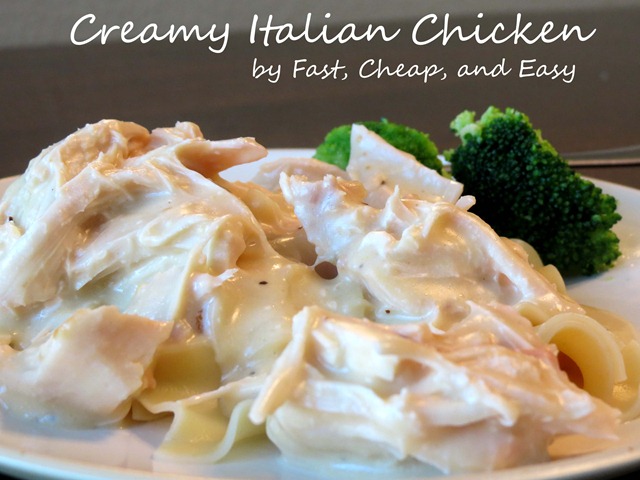 creamy italian crockpot chicken