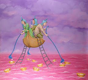 90X100cm/ ספינת השפע,שמן על בד  8,750 ש"ח