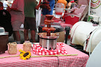 Mike Mills brought back his legendary BBQ sauce fountain. Coming soon to a wedding reception near you?