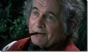 Bilbo Smoking a Pipe