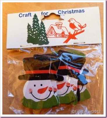 Craft for Christmas wooden snowman embellishments
