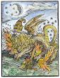 Woodcut From Paracelsus Auslegung Von 30 Magischen Figuren Strassburg 1616