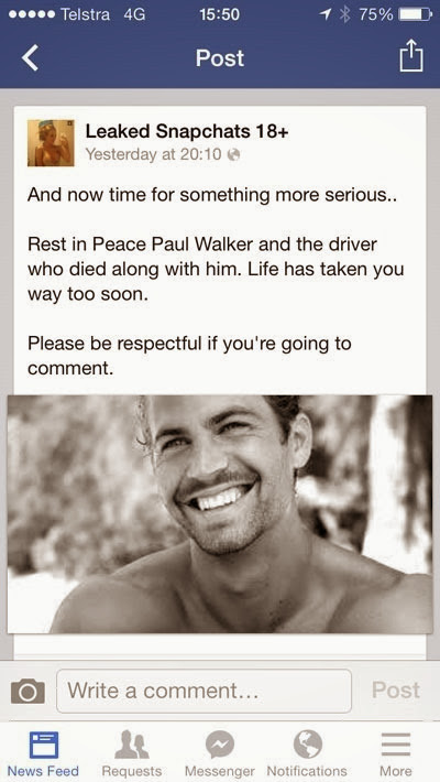 The death of Paul Walker