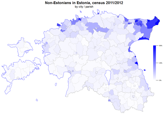 Неэстонское население Эстонии ee-parishes-2011-nonestonians