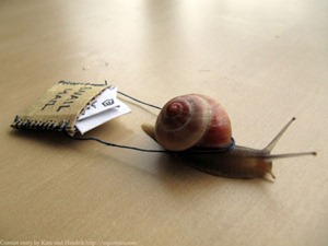 Russian Post-apocalyptic Post (it's called "snailmail" for a reason!)