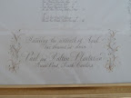 The bottom of the poster featured the date and location of the wedding.