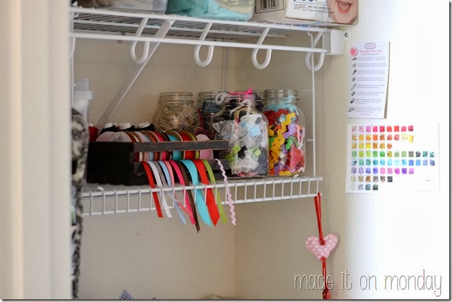 A Practical & Affordable Craft Closet @ Made it on Monday A Practical & Affordable Craft Closet @ Made it on Monday