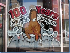 9843 Alberta Calgary - one of many Stampede window paintings downtown Calgary