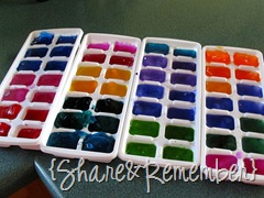 Rainbow Ice Cube Painting 