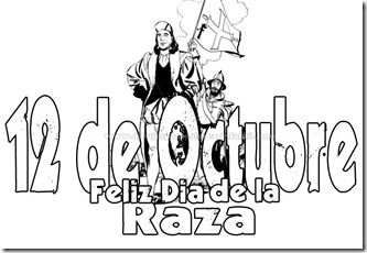 dia de la raza para colorear 12 de octubre dia de la raza para colorear 12 de octubre