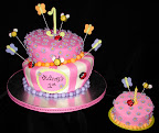 Topsy Turvy first birthday cake
