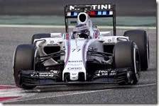 Valtteri Bottas con la Williams nei test di Barcellona 2015
