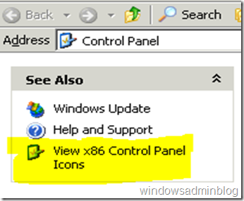 SCCM Client Icon Not Appear in Control Panel for 64-Bit OS