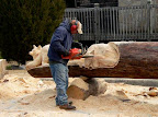 Just Carving A Tree.